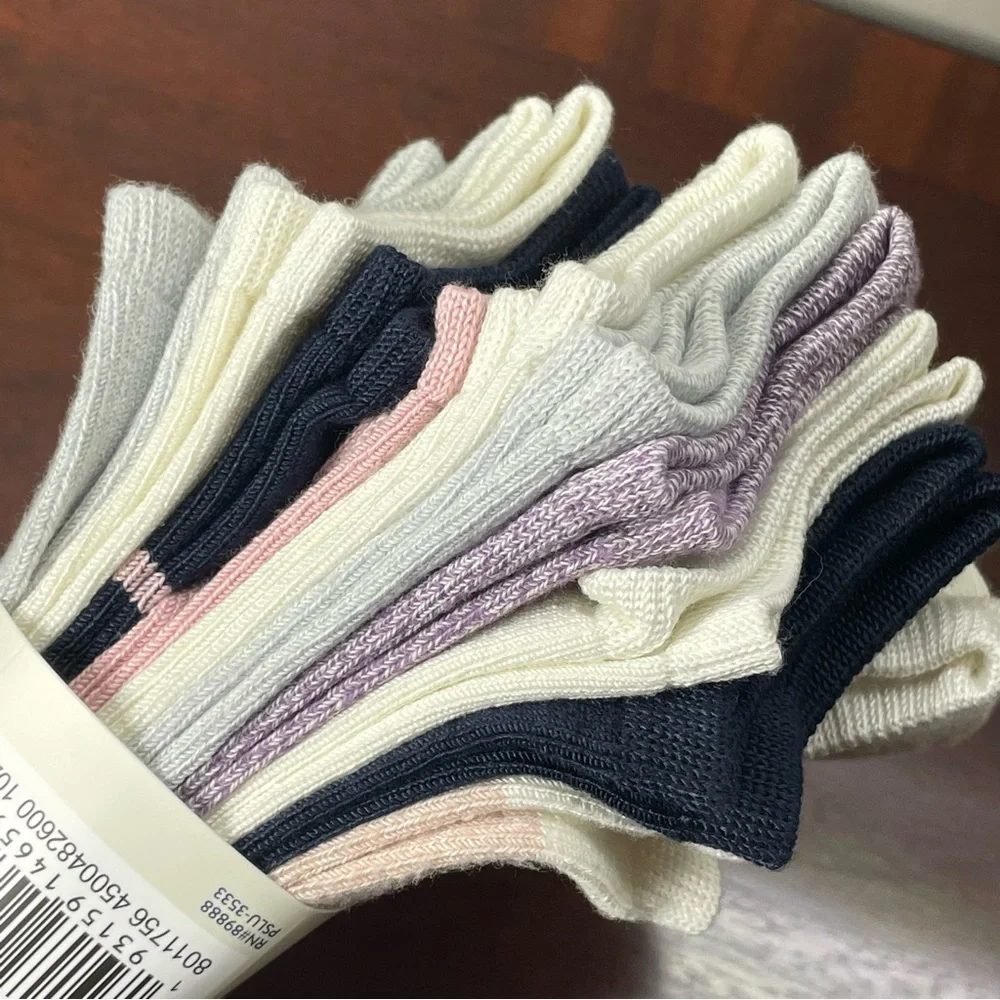 Lucky Brand Women's Super Soft No Show Socks 10 Pairs Size 4-10 Multi Colors New